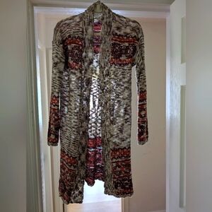 Women's Multicolor Knit Cardigan